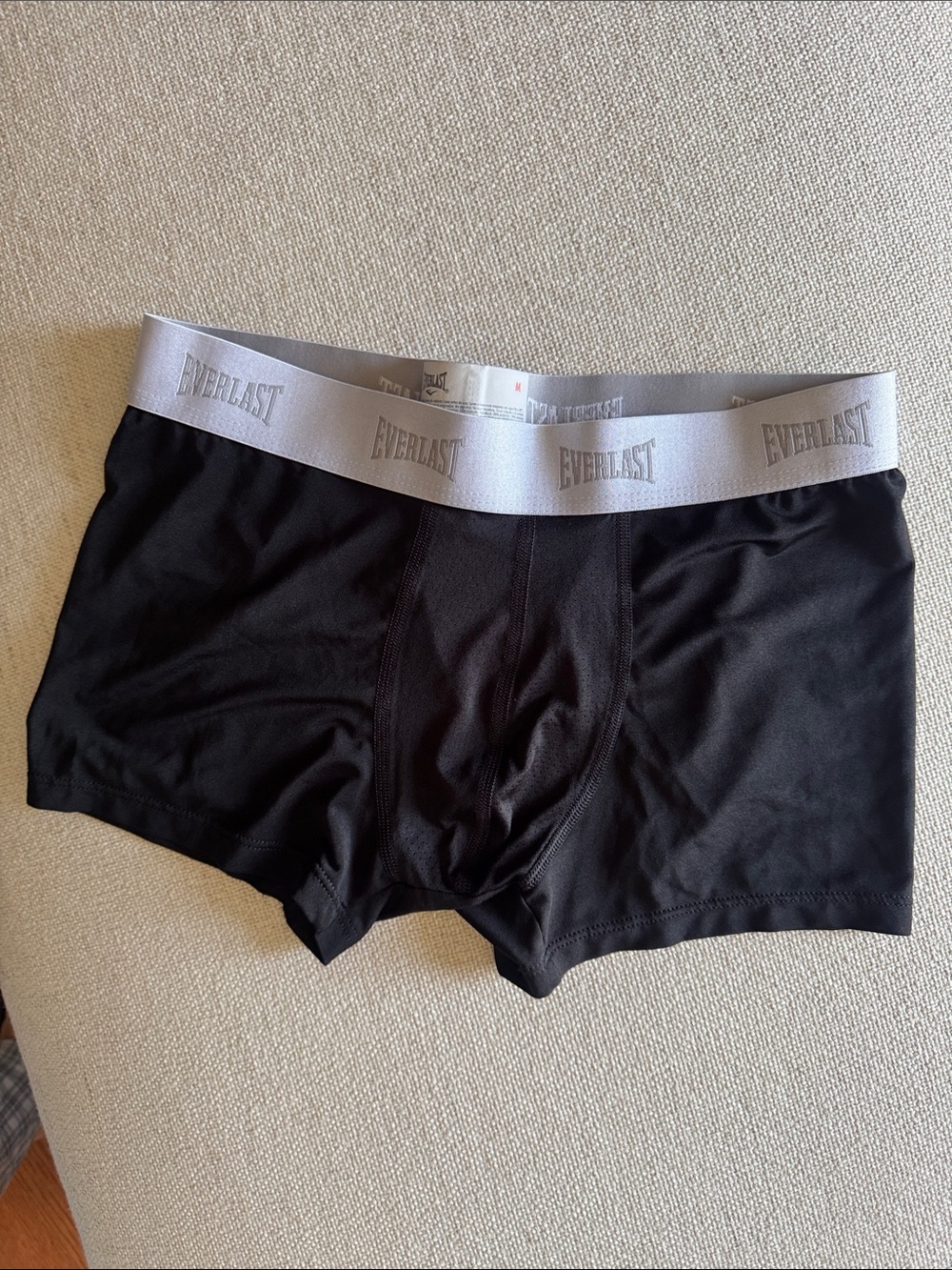 Everlast Black Boxer Briefs with Silver Waistband